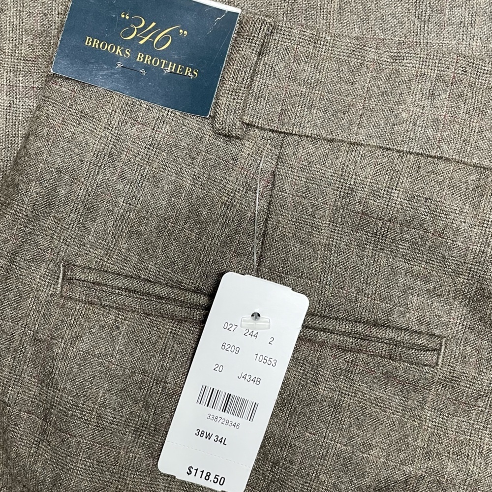 Brooks Brothers Brown Men's Dress Pants - Picture 9 of 12